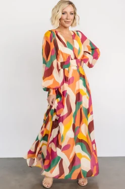 Hot Baltic Born Lawson Maxi Dress | Green Multi GreenMulti