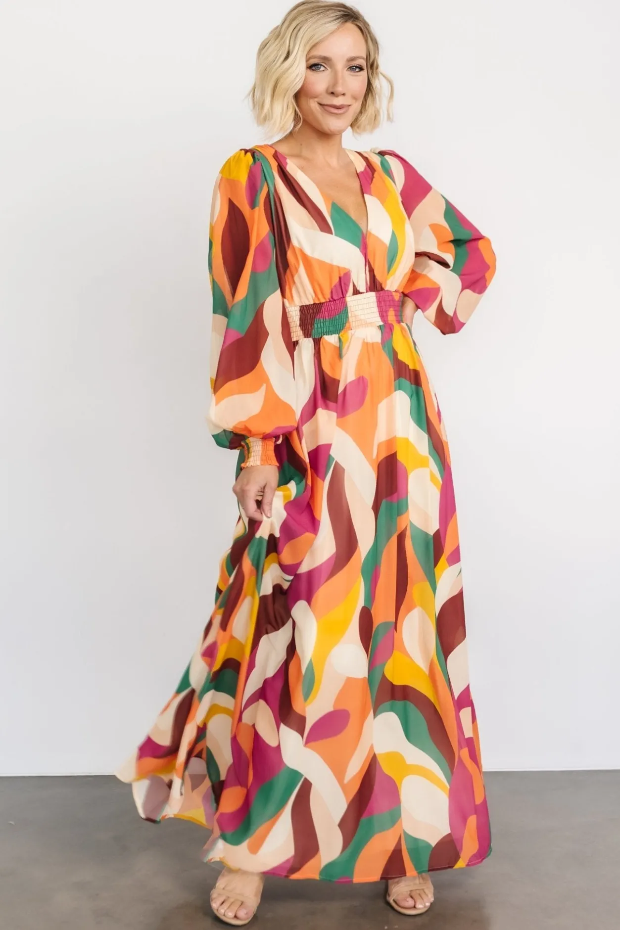 Hot Baltic Born Lawson Maxi Dress | Green Multi GreenMulti