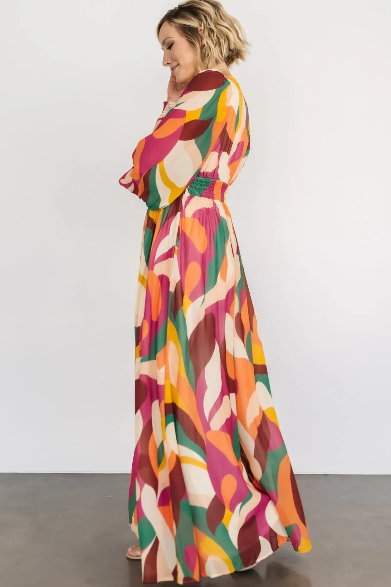 Hot Baltic Born Lawson Maxi Dress | Green Multi GreenMulti