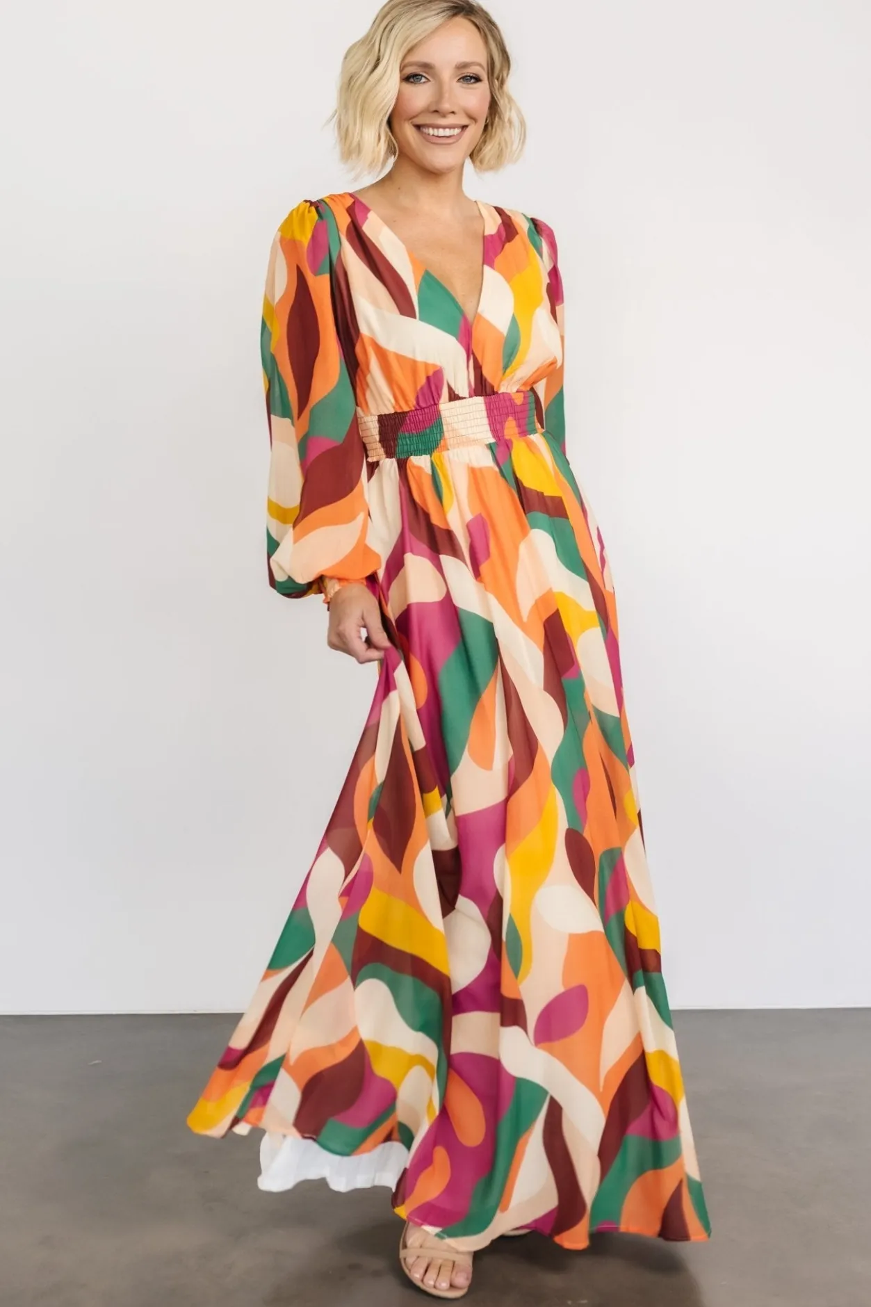 Hot Baltic Born Lawson Maxi Dress | Green Multi GreenMulti