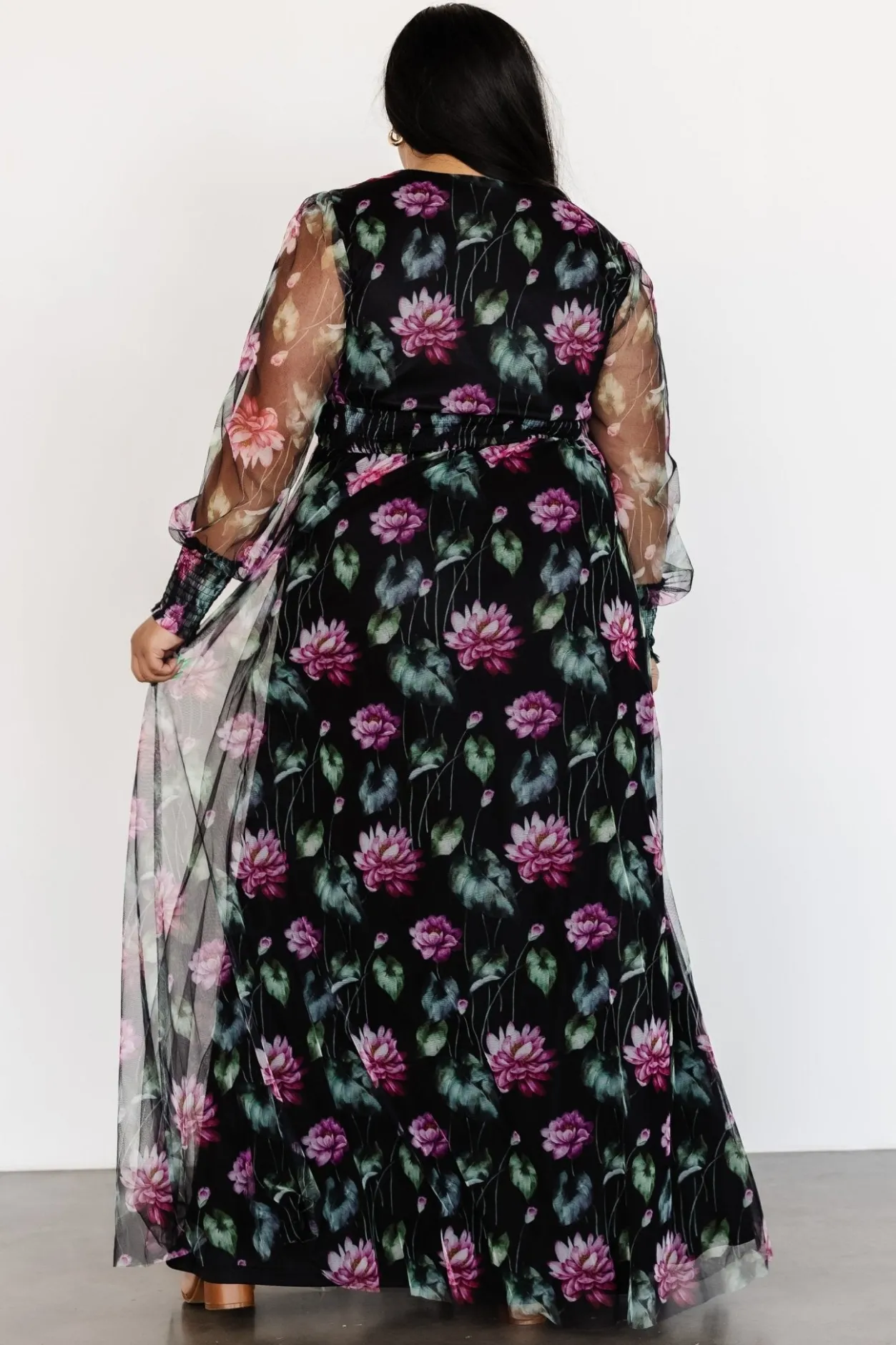 Online Baltic Born Layla Tulle Maxi Dress | Black Multi BlackMulti