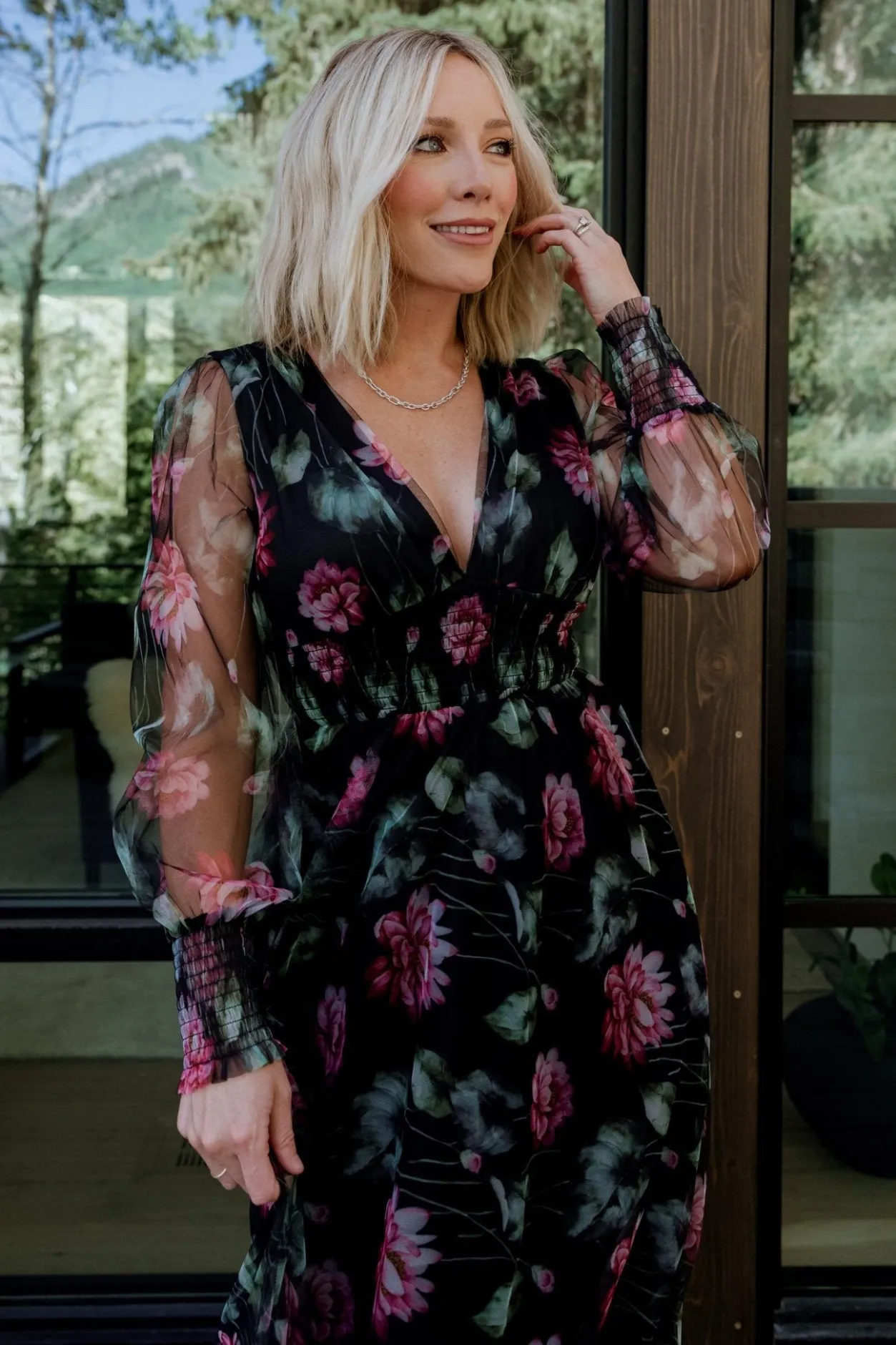 Online Baltic Born Layla Tulle Maxi Dress | Black Multi BlackMulti