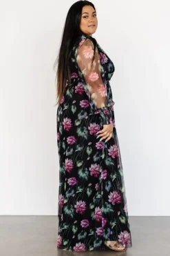 Online Baltic Born Layla Tulle Maxi Dress | Black Multi BlackMulti