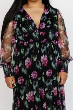 Online Baltic Born Layla Tulle Maxi Dress | Black Multi BlackMulti