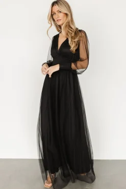 Discount Baltic Born Layla Tulle Maxi Dress | Black