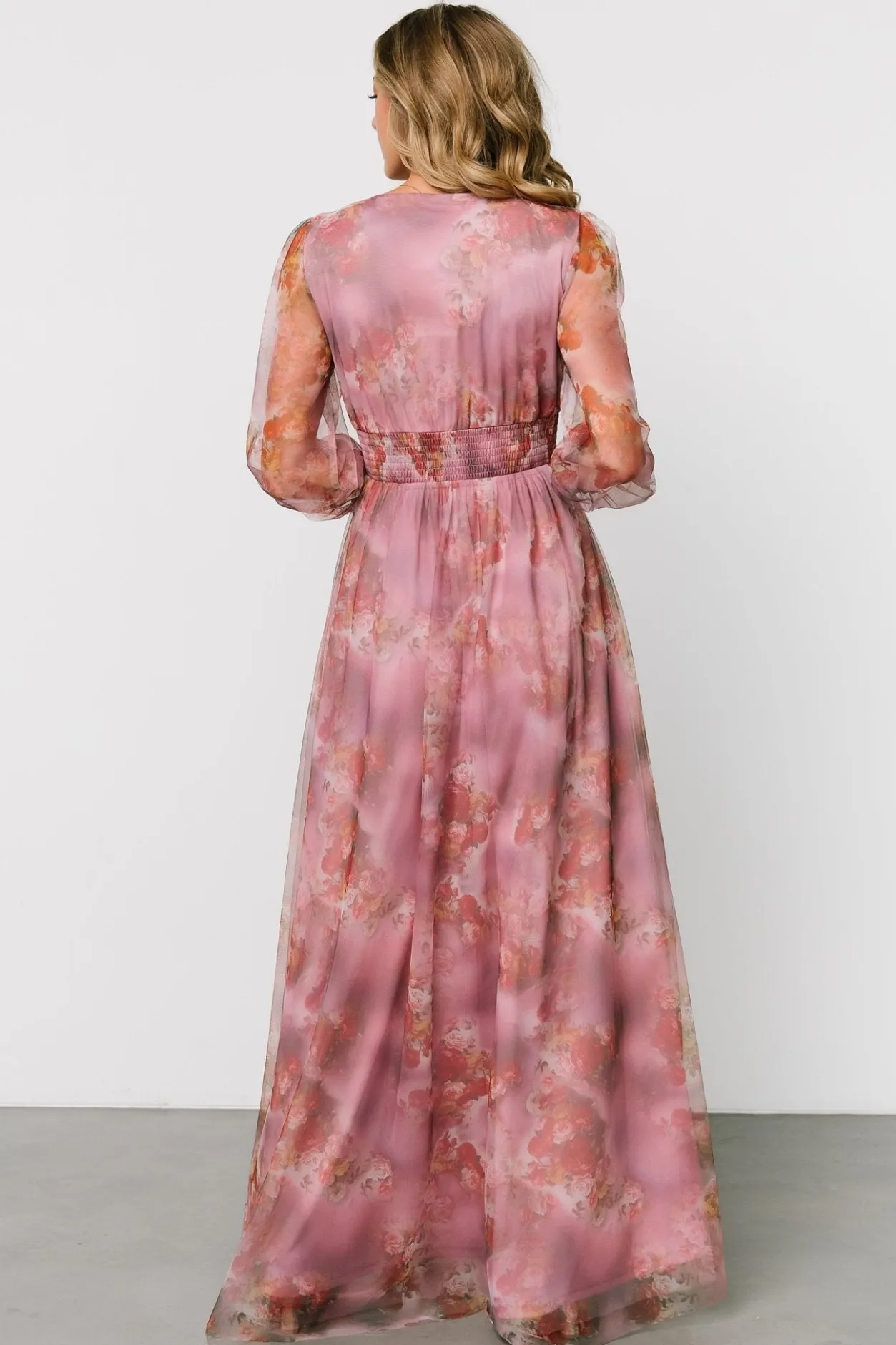 Best Baltic Born Layla Tulle Maxi Dress | Dusty Orchid Floral DustyOrchidFloral