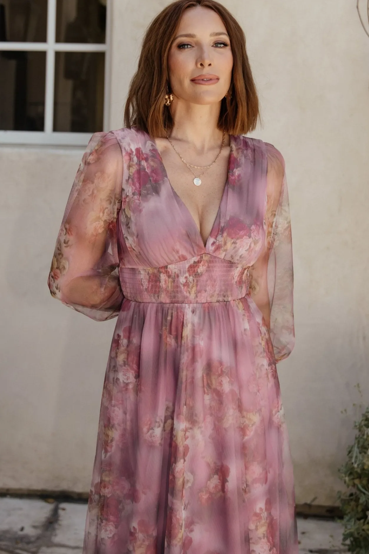 Best Baltic Born Layla Tulle Maxi Dress | Dusty Orchid Floral DustyOrchidFloral