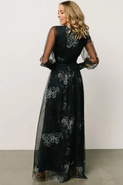Sale Baltic Born Layla Tulle Maxi Dress | Navy Multi NavyMulti