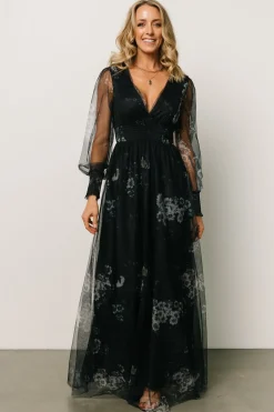 Sale Baltic Born Layla Tulle Maxi Dress | Navy Multi NavyMulti