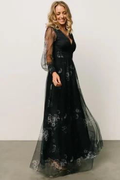 Sale Baltic Born Layla Tulle Maxi Dress | Navy Multi NavyMulti