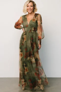 Best Baltic Born Layla Tulle Maxi Dress | Olive + Rust Olive+Rust