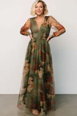 Best Baltic Born Layla Tulle Maxi Dress | Olive + Rust Olive+Rust