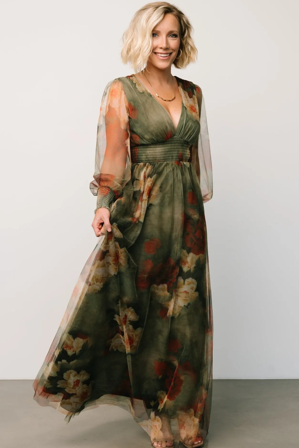 Best Baltic Born Layla Tulle Maxi Dress | Olive + Rust Olive+Rust