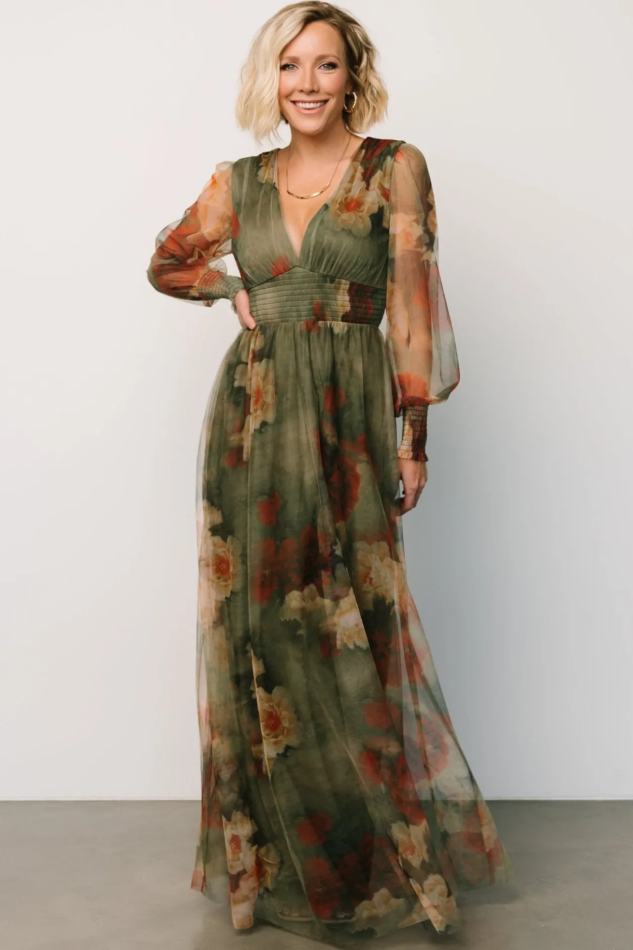 Best Baltic Born Layla Tulle Maxi Dress | Olive + Rust Olive+Rust