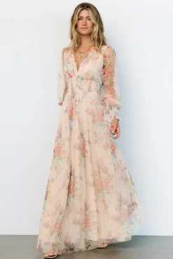 Outlet Baltic Born Layla Tulle Maxi Dress | Romantic Floral RomanticFloral