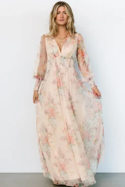 Outlet Baltic Born Layla Tulle Maxi Dress | Romantic Floral RomanticFloral