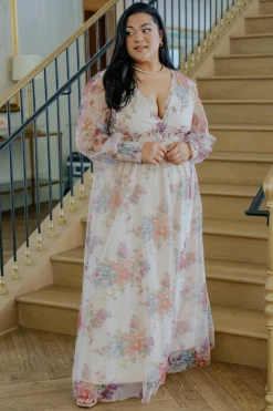Outlet Baltic Born Layla Tulle Maxi Dress | Romantic Floral RomanticFloral