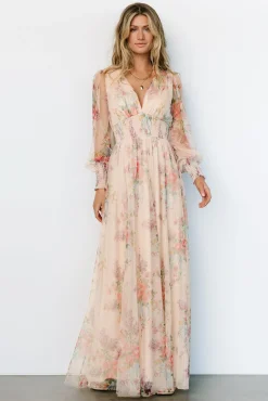Outlet Baltic Born Layla Tulle Maxi Dress | Romantic Floral RomanticFloral