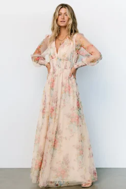 Outlet Baltic Born Layla Tulle Maxi Dress | Romantic Floral RomanticFloral
