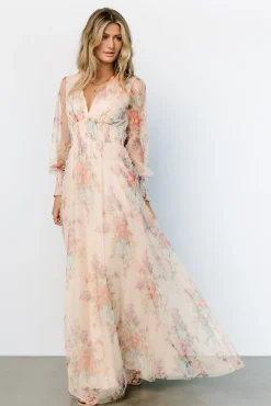 Outlet Baltic Born Layla Tulle Maxi Dress | Romantic Floral RomanticFloral