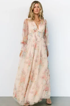 Outlet Baltic Born Layla Tulle Maxi Dress | Romantic Floral RomanticFloral