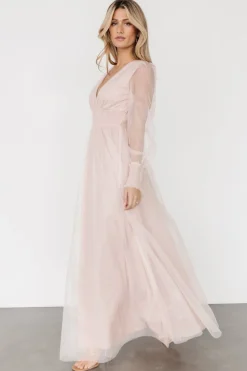 Outlet Baltic Born Layla Tulle Maxi Dress | Shimmer Pink ShimmerPink
