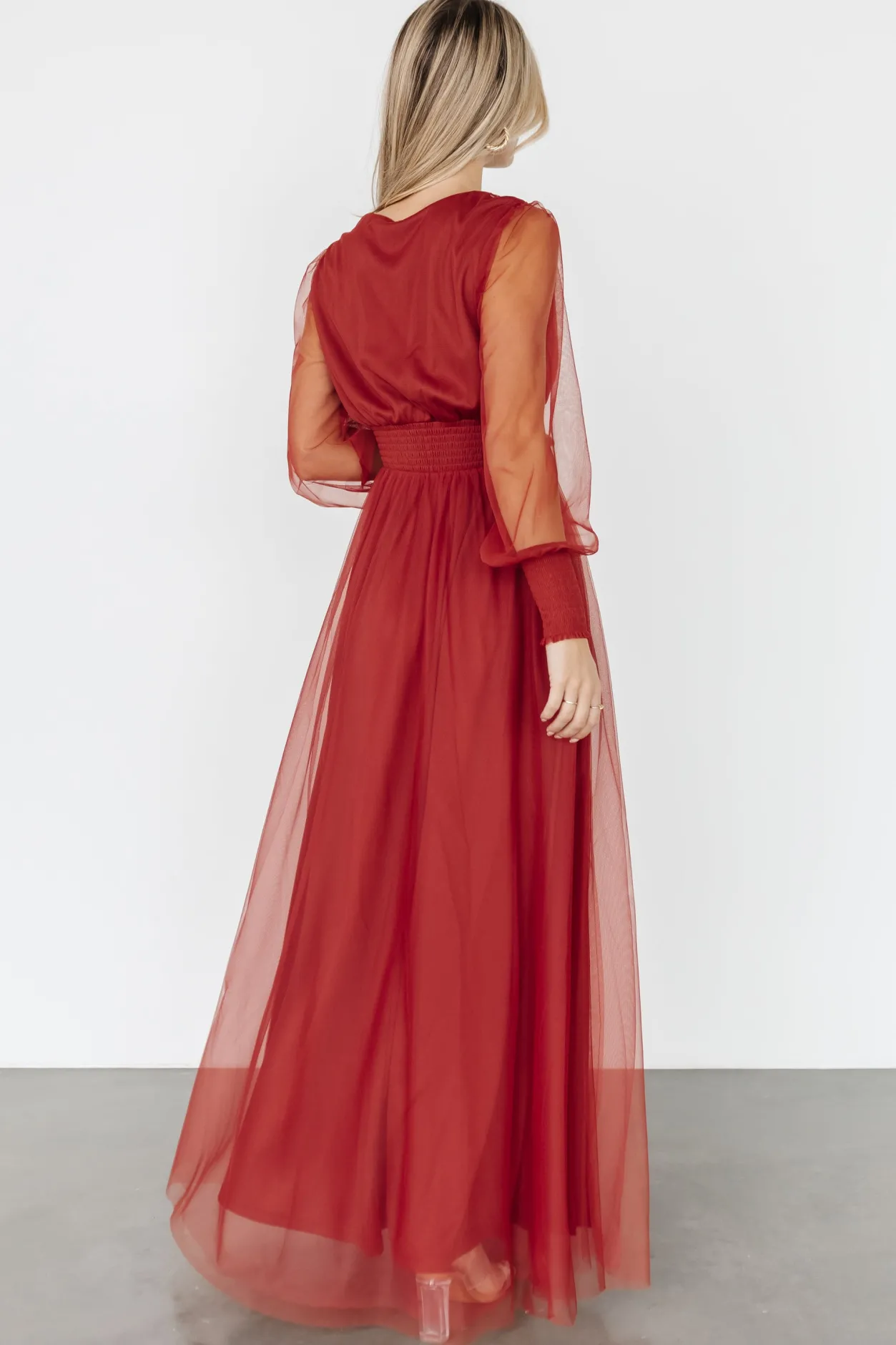 Fashion Baltic Born Layla Tulle Maxi Dress | Terracotta