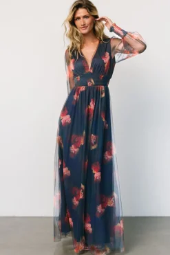 Hot Baltic Born Layla Tulle Maxi Dress | Topaz Ombre Floral TopazOmbreFloral