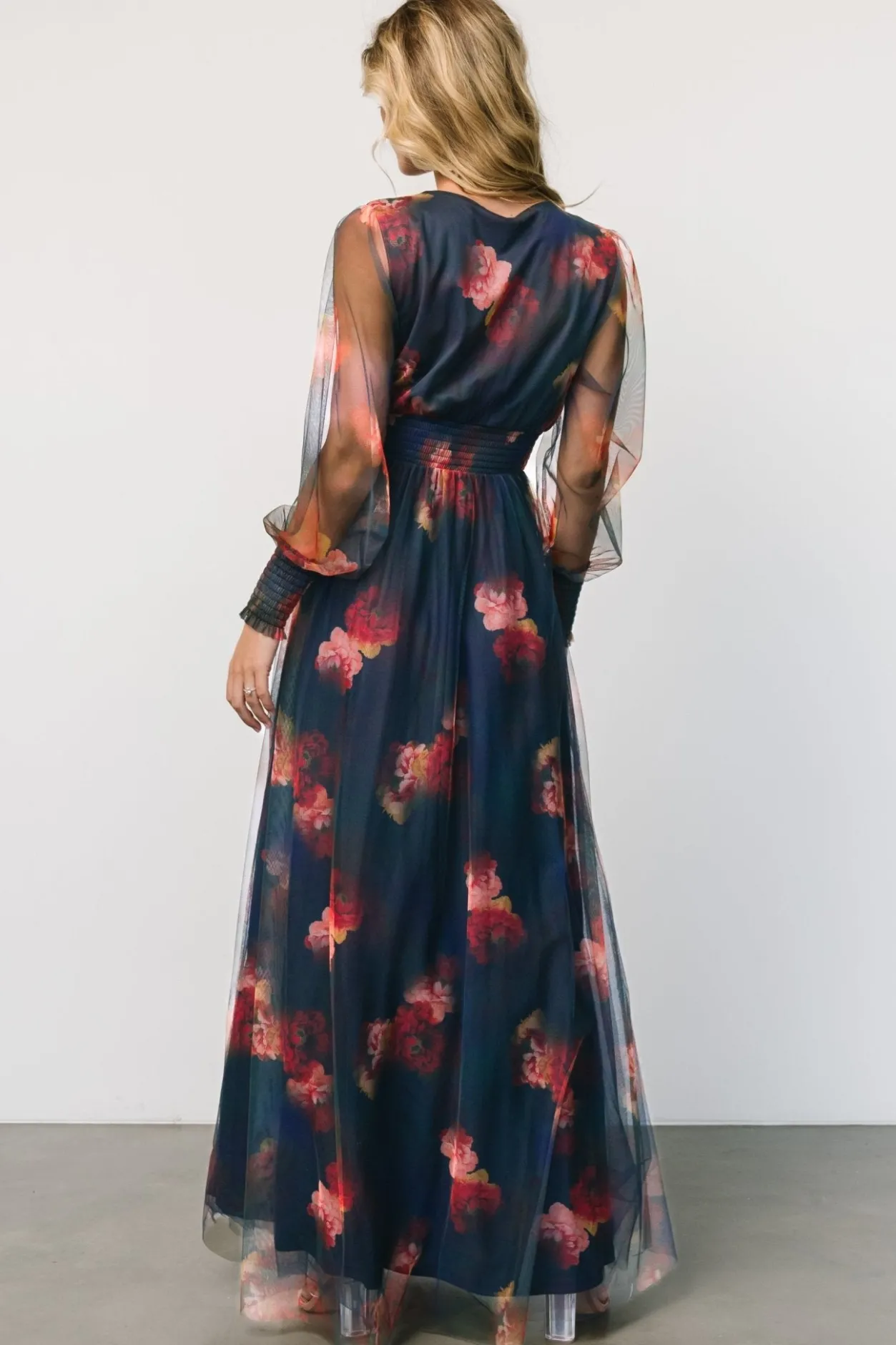 Hot Baltic Born Layla Tulle Maxi Dress | Topaz Ombre Floral TopazOmbreFloral
