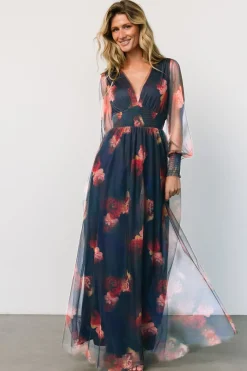 Hot Baltic Born Layla Tulle Maxi Dress | Topaz Ombre Floral TopazOmbreFloral