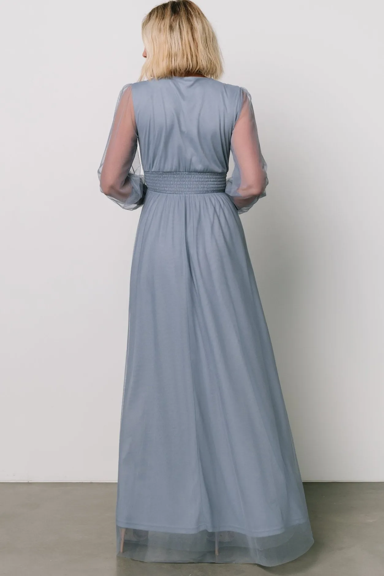 Sale Baltic Born Layla Tulle Maxi Dress | Whisper Blue WhisperBlue