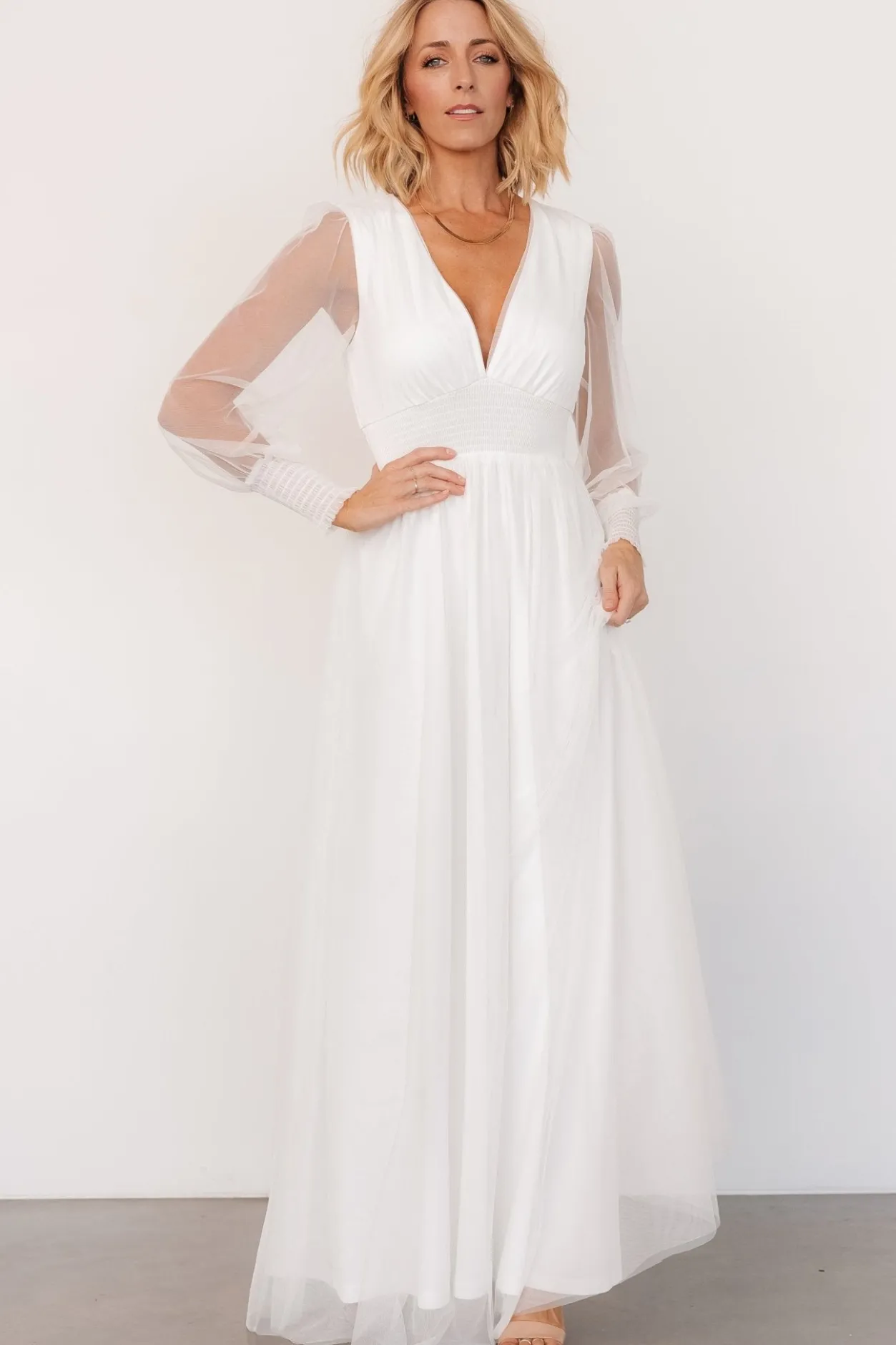 Best Baltic Born Layla Tulle Maxi Dress | White