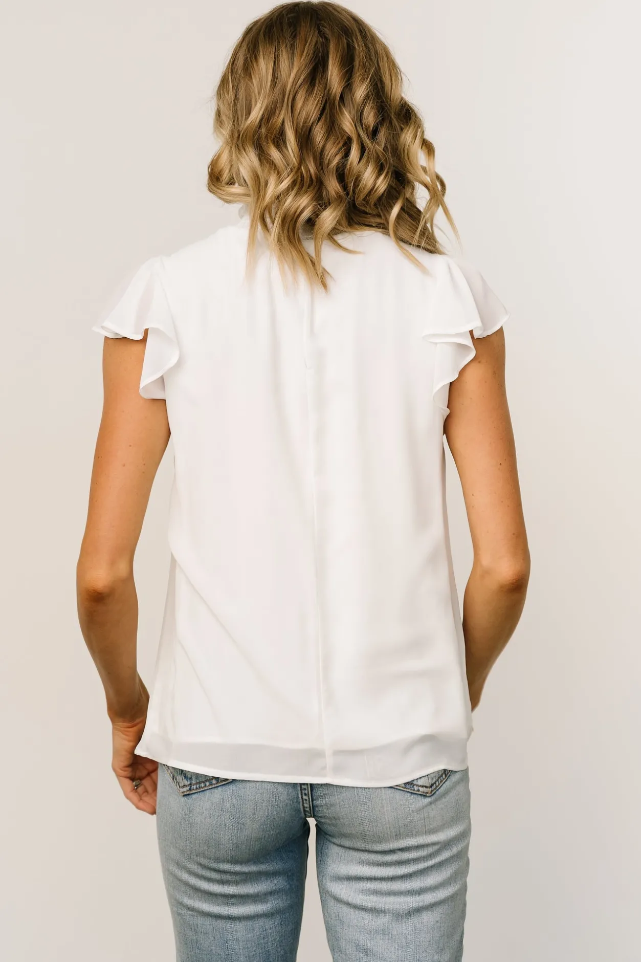 Fashion Baltic Born Leah Mock Neck Top | Off White OffWhite