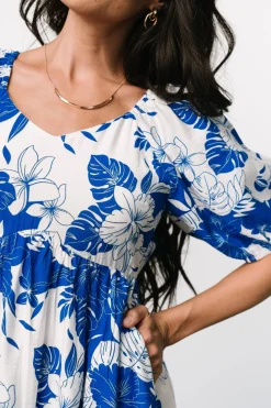 Fashion Baltic Born Leela Maxi Dress | Cobalt + Off White Cobalt+OffWhite