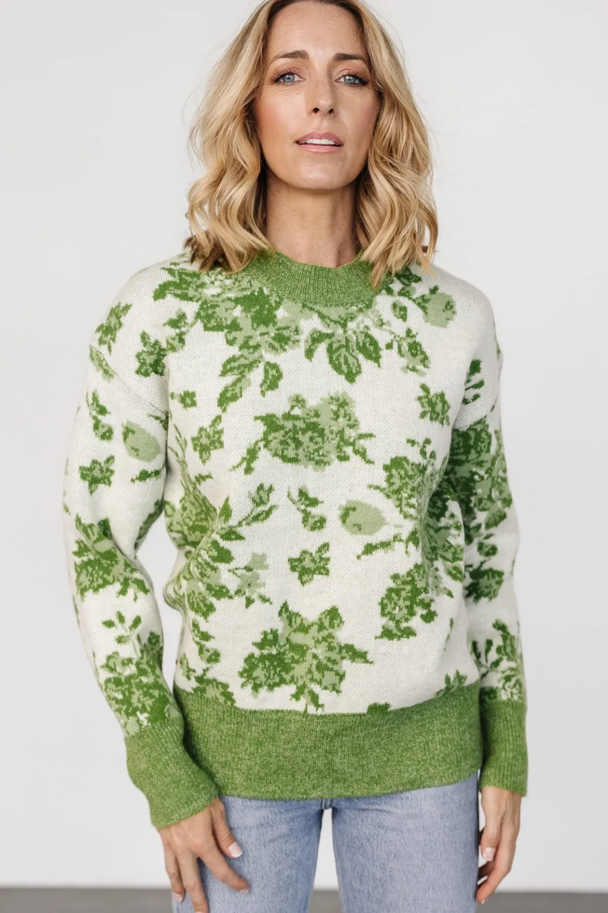Clearance Baltic Born Legend Sweater | Light Green Print LightGreenPrint
