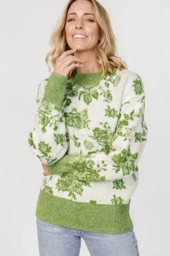 Clearance Baltic Born Legend Sweater | Light Green Print LightGreenPrint