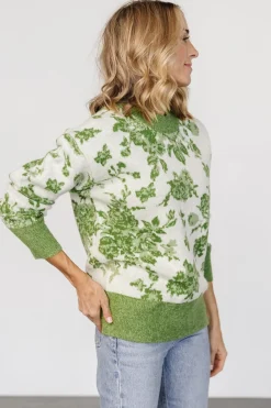 Clearance Baltic Born Legend Sweater | Light Green Print LightGreenPrint