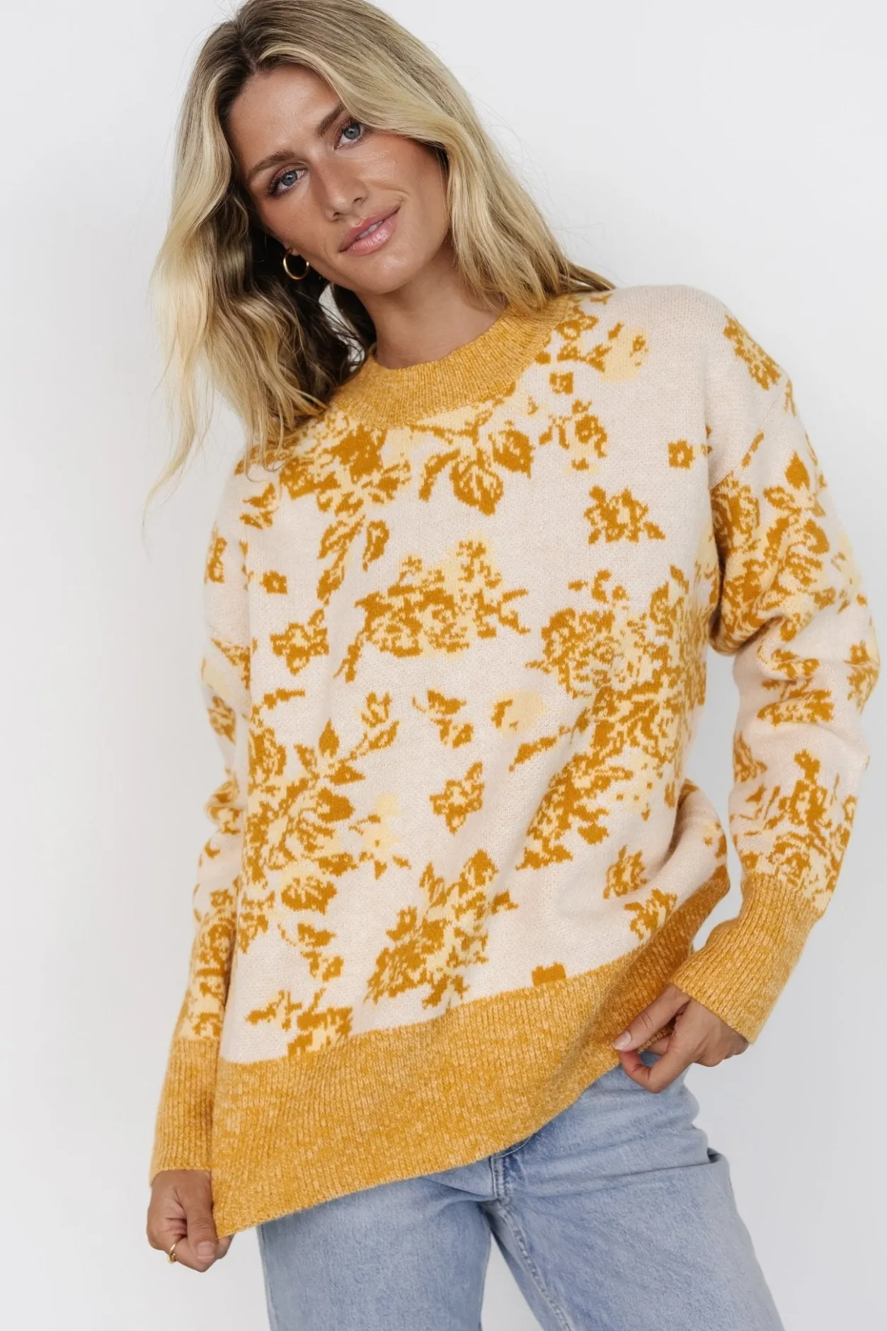 Best Baltic Born Legend Sweater | Mustard Print MustardPrint