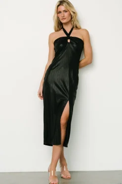 Sale Baltic Born Leia Halter Midi Dress | Black