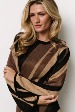 Online Baltic Born Leigh Sweater Dress | Brown Multi Print BrownMultiPrint