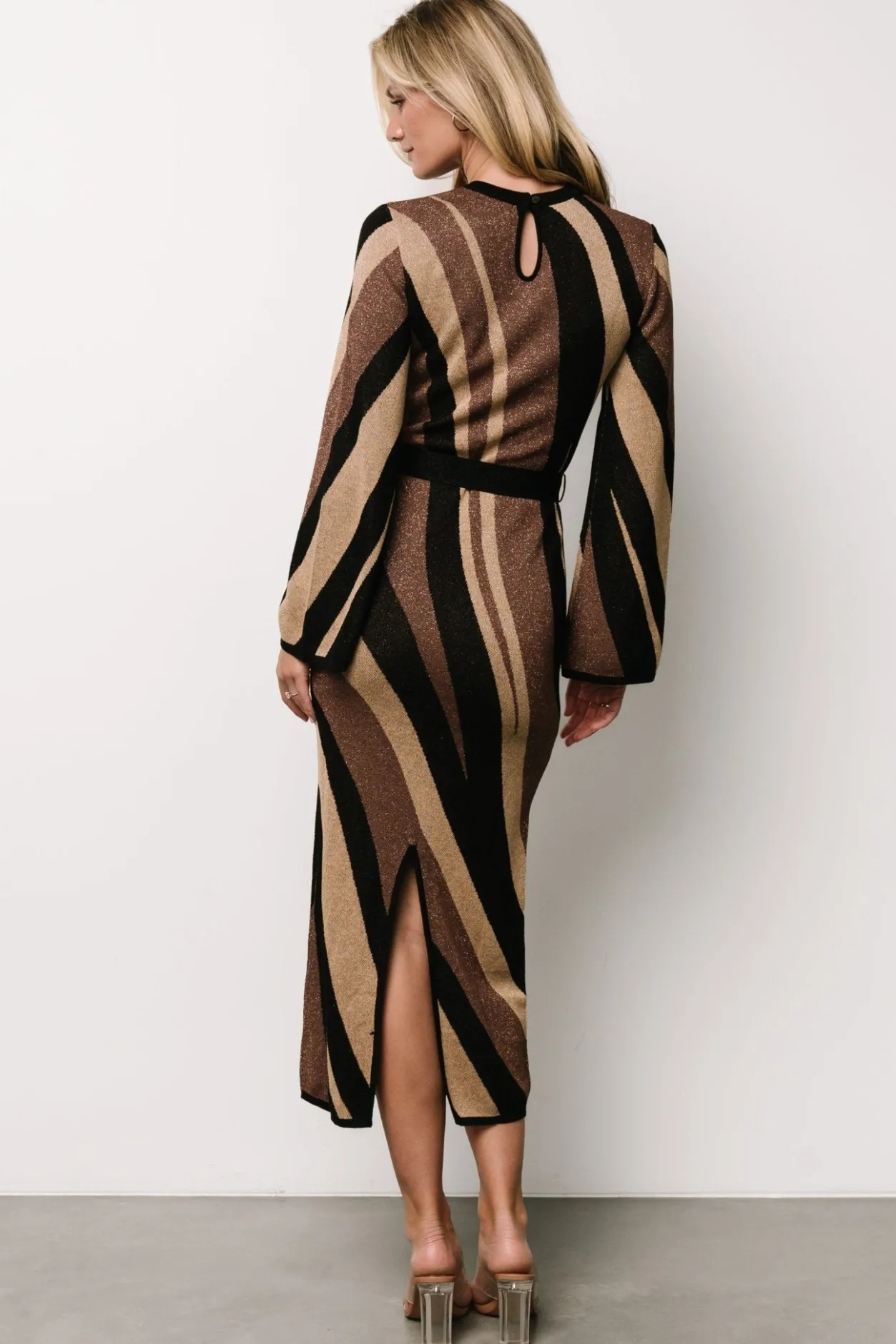 Online Baltic Born Leigh Sweater Dress | Brown Multi Print BrownMultiPrint