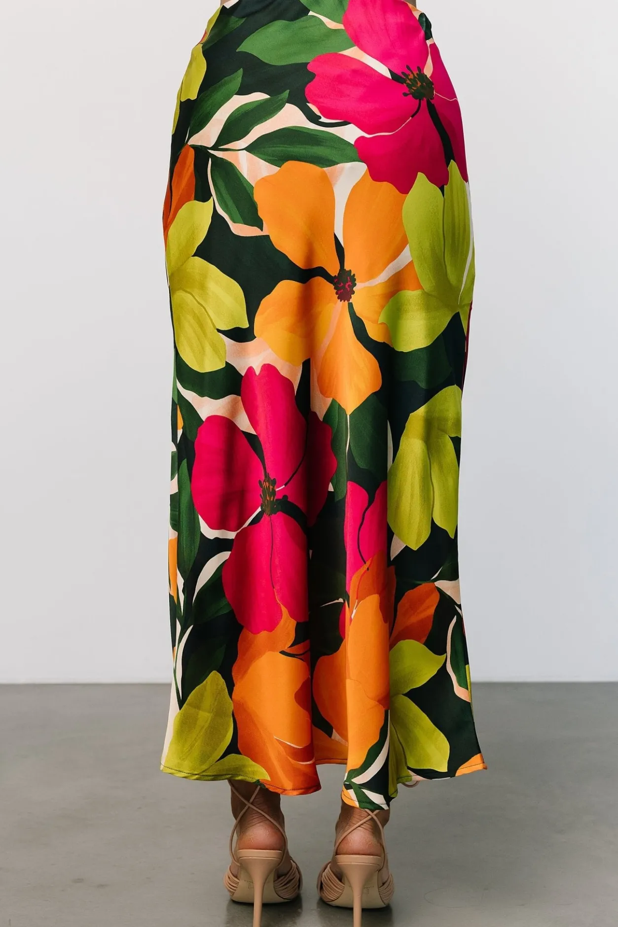Discount Baltic Born Leland Satin Skirt | Multi Floral MultiFloral