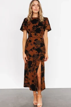 Best Baltic Born Lenni Midi Dress | Espresso Print EspressoPrint