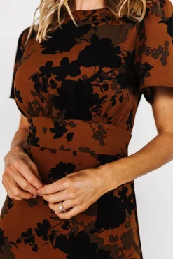 Best Baltic Born Lenni Midi Dress | Espresso Print EspressoPrint