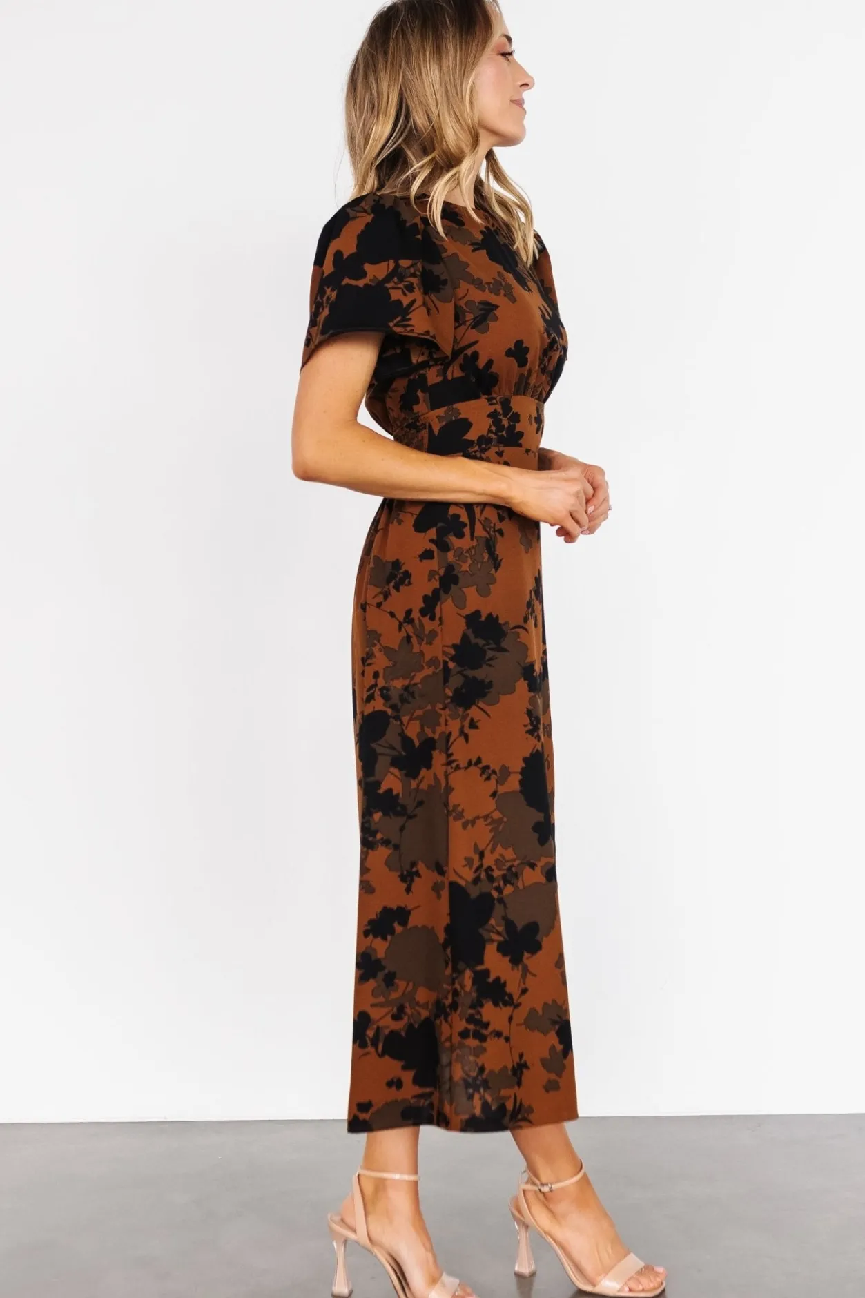 Best Baltic Born Lenni Midi Dress | Espresso Print EspressoPrint