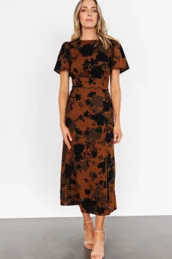 Best Baltic Born Lenni Midi Dress | Espresso Print EspressoPrint