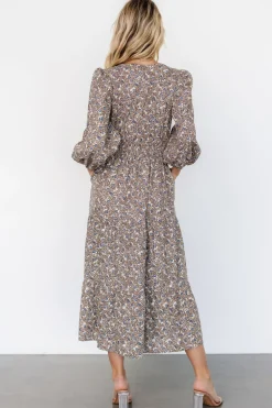 Hot Baltic Born Leona Dress | Brown + Blue Multi Brown+BlueMulti