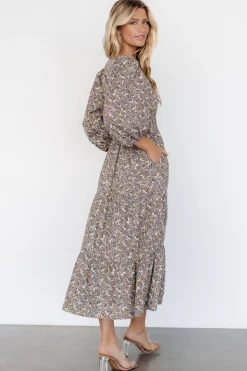 Hot Baltic Born Leona Dress | Brown + Blue Multi Brown+BlueMulti