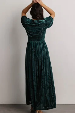 Sale Baltic Born Leslie Velvet Maxi Dress | Emerald