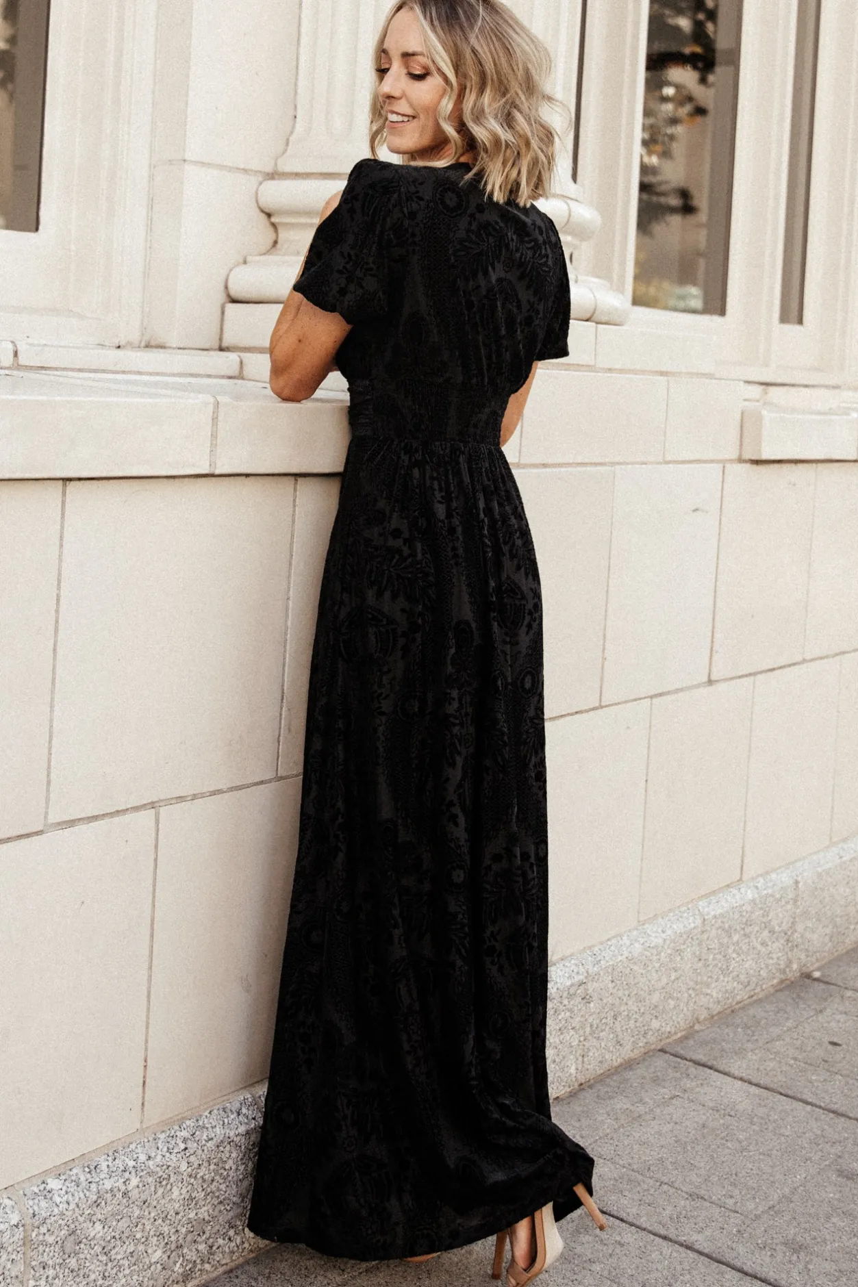 Sale Baltic Born Leslie Velvet Maxi Dress | Black